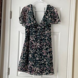 Xhilaration Green Floral‎ Dress Size Large